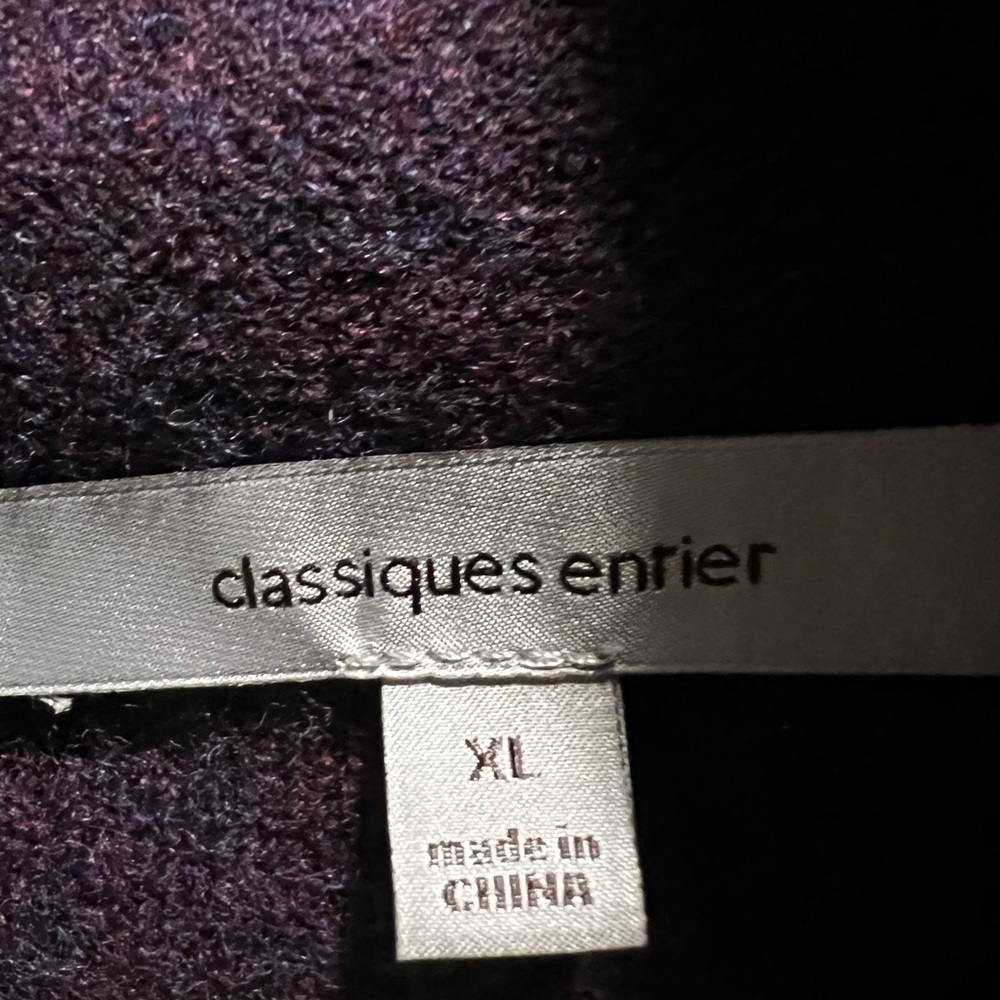 Classiques Entier Purple Coat Jacket Sweater - Picture 2 of 7